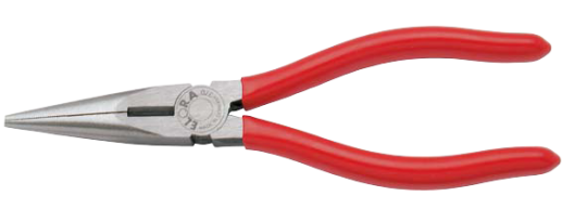 Snipe Nose Pliers with side cutter, straight 