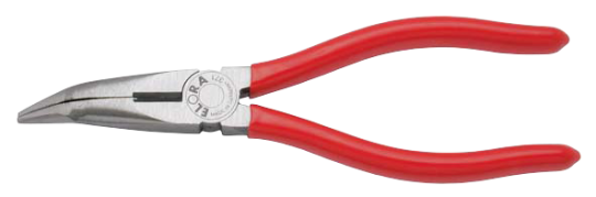 Snipe Nose Pliers with side cutter, bent 