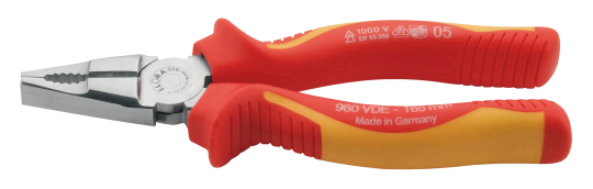 VDE Combination Pliers with Handle Insulation 