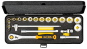 STECKSCHLÜSSEL-SATZ 3/8", ZWÖLFKANT, 20-teilig 6-22MM, ELORA-870-JSU