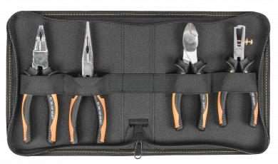 Plier Set in a black anniversary nylon bag with zip fastener 