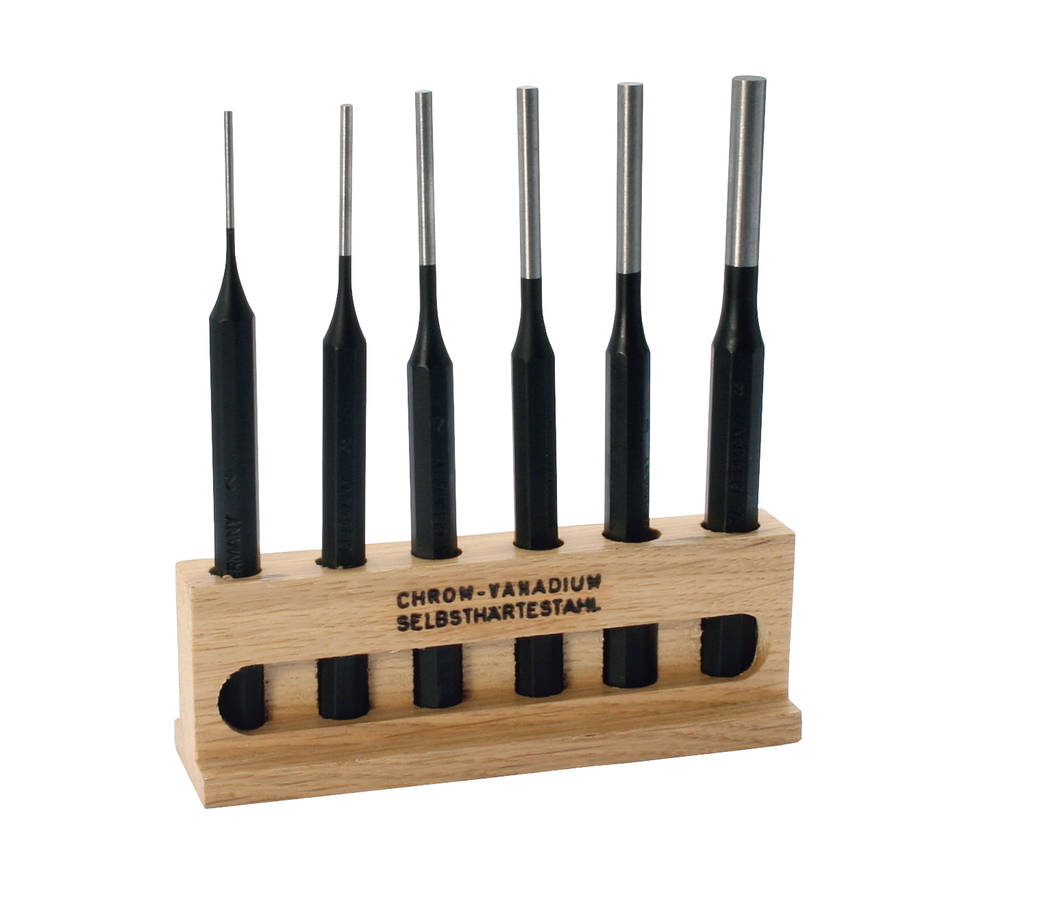 JEFFERSON 6 PIECE PARALLEL PIN PUNCH SET
