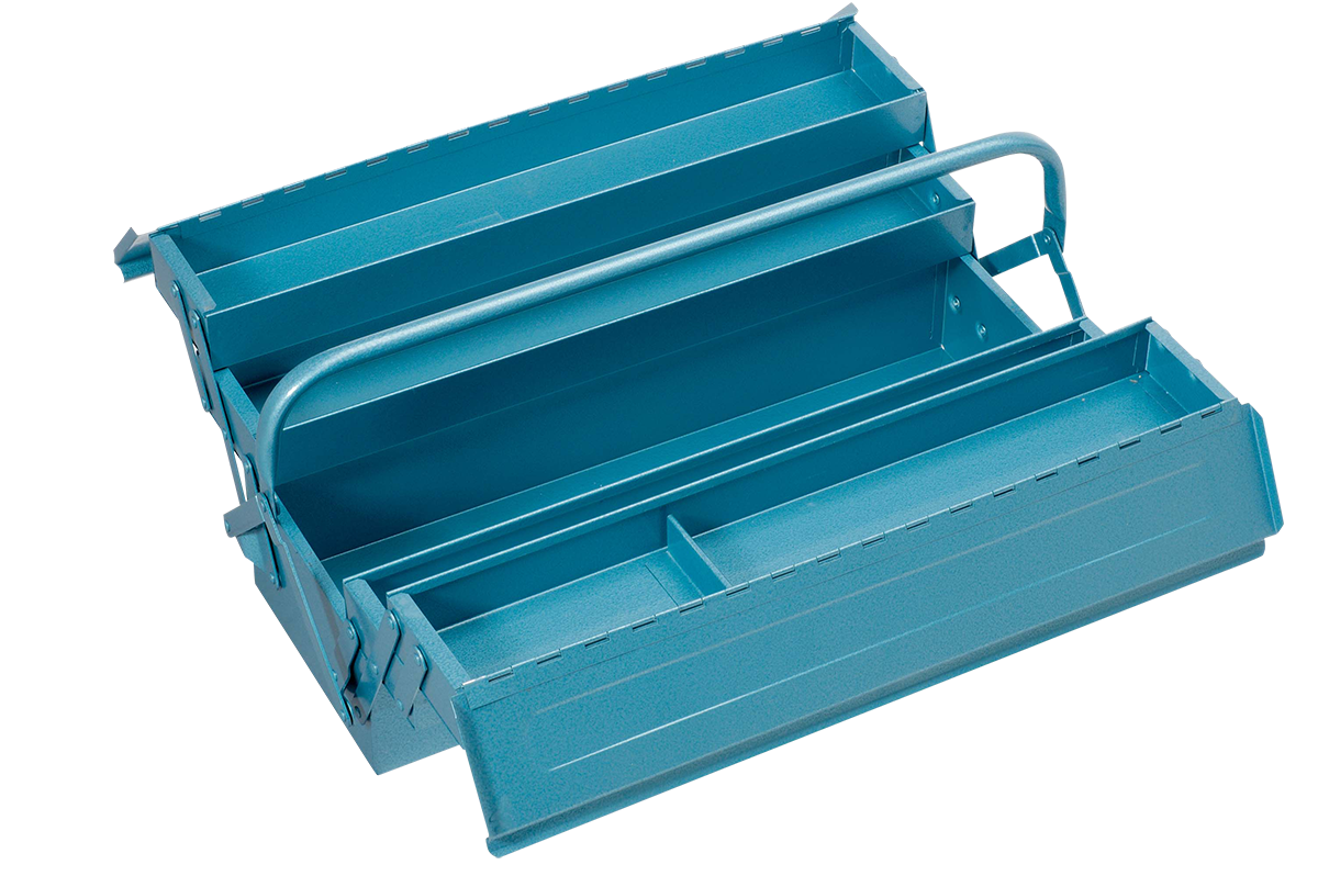 NYKK Tool Boxes 5-Tray Cantilever Metal Tool Box Three-layer Metal Toolbox  Repair Car Home Hardware Storage Box Tool Organizers Color : Blue